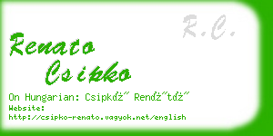 renato csipko business card
